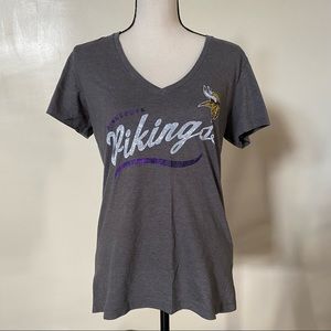 Minnesota Vikings NFL V-Neck T-Shirt